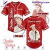 Justin Bieber I'mma Be Under The Mistletoe Christmas Personalized Baseball Jersey