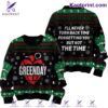 Green Day I'll Never Turn Back Time Forgetting You But Not The Time Ugly Christmas Sweater