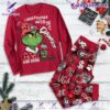 Grinch I Would Rather Watch The Dawgs And Drink Starbuck Pajamas Set