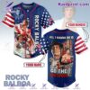 Rocky Balboa All I Wanna Do Is Go The Distance Personalized Baseball Jersey