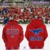 Smu Mustangs Red 2023 Aac Champions Hoodie