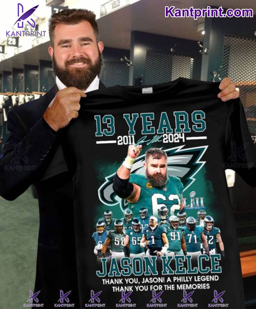13 Years 2011-2024 Jason Kelce Thank You Jason A Philly Legend Thank You For The Memories Shirt