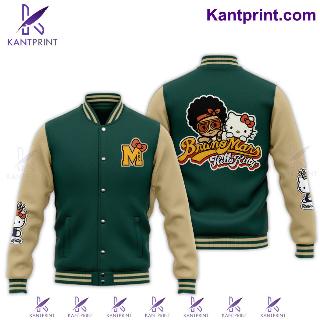 Bruno Mars Hello Kitty Baseball Jacket