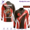 Cleveland Browns Dawgs Pound Browns Fan Win Or Lose Personalized Polo Long Sleeve
