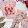 Friends You're My Lobster Valentine Pajamas Set