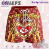 Kansas City Chiefs My Love For Chiefs Beach Shorts