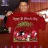 Kansas City Chiefs The Peanuts Happy St. Patrick's Day Under The Tree Shirt