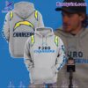 Los Angeles Chargers Football Puro Chargers Gray Hoodie