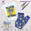 Los Angeles Rams No Valentine Without My Rams Pajamas Set