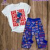 New York Rangers Broadway Blueshirts Pajamas Set