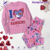 New York Rangers I Love My Rangers Valentine Pajamas Set