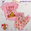 Scooby-doo I Ruv You Valentine Pajamas Set
