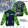 Seattle Seahawks Bring On The 12 Baseball Jacket