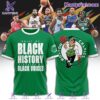Boston Celtics NBA Built By Black History Elevated By Black Voices Shirt