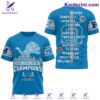 Detroit Lions National Football Conference Champions Players Shirt
