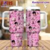 Elvis Presley Pink Pattern 40oz Tumbler With Handle