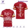 Kansas City Chiefs Back To Back AFC Champions Players Shirt
