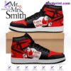 Mr. And Mrs. Smith Love Secret Air Jordan High Top Shoes