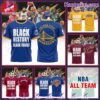 NBA Built By Black History Elevated By Black Voices Personalized Team Shirt
