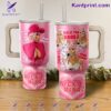 Nicki Minaj Back The Barbz Pink Friday Chun-li 40oz Tumbler With Handle