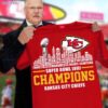 Super Bowl Lviii Champions Kansas City Chiefs Players City Skyline Shirt