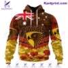 AFL Hawthorn Football Club Anzac Day Lest We Forget Australian Flag Personalized T-shirt, Hoodie