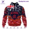 AFL Melbourne Football Club Anzac Day Lest We Forget Australian Flag Personalized T-shirt, Hoodie