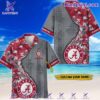 Alabama Crimson Tide Tropical Flowers Personalized Hawaiian Shirt