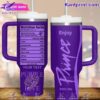 Enjoy Prince Everyday Purple Love Personalized 40oz Tumbler With Handle
