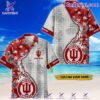 Indiana Hoosiers Tropical Flowers Personalized Hawaiian Shirt