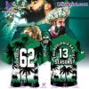 Jason Kelce 13 Seasons Philadelphia Eagles Coconut Trees Hawaiian Shirt