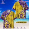 LSU TIGERS Tropical Flowers Personalized Hawaiian Shirt