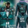 Letcher Cox 91 Philadelphia Eagles Hoodie