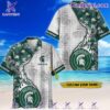 Michigan State Spartans Tropical Flowers Personalized Hawaiian Shirt