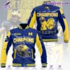 Michigan Wolverines 12 Time National Champions Baseball Jacket