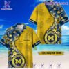 Michigan Wolverines Tropical Flowers Personalized Hawaiian Shirt