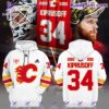 Miikka Kiprusoff 34 Calgary Flames 2003-2013 Hoodie