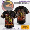 Mortal Kombat Scorpion Get Over Here Personalized Baseball Jersey