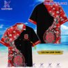 NC State Wolfpack Tropical Flowers Personalized Hawaiian Shirt