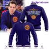 New York Knicks Basketball Purple Baseball Jacket