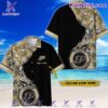 Purdue Boilermakers Tropical Flowers Personalized Hawaiian Shirt