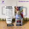 Taylor Swift Swiftie Nutrition Facts Personalized 40oz Tumbler With Handle