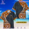 Texas Longhorns Tropical Flowers Personalized Hawaiian Shirt