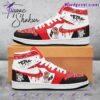Tupac Shakur Thug Life Red Paisley Air Jordan High Top Shoes