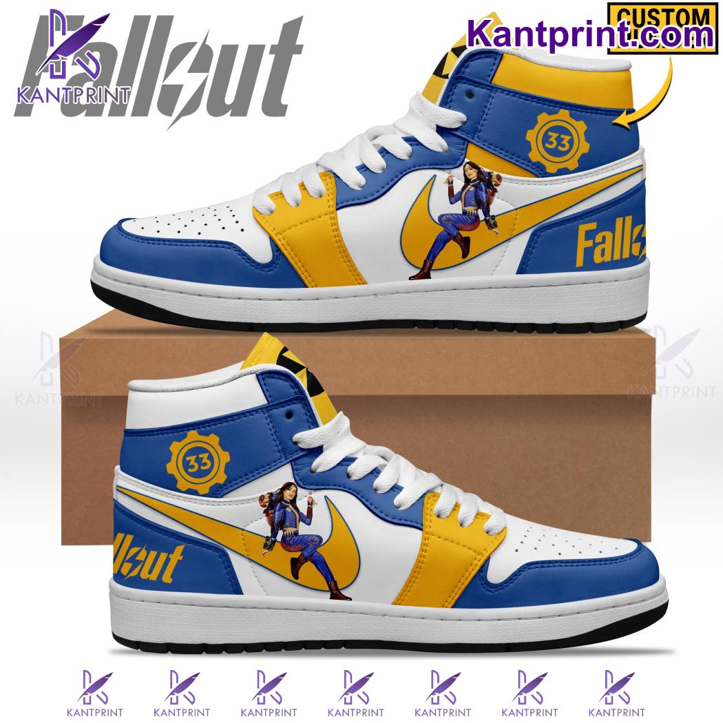 Fallout Lucy Custom Number Air Jordan High Top Shoes