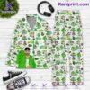 Feid Green Music Stickers Men Women's Pajamas Set