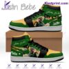 Justin Bieber Let Me Love You Green Mix Yellow Air Jordan High Top Shoes
