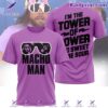 Macho Man I'm The Tower Of Power Too Sweet To Be Sour Purple T-shirt, Hoodie