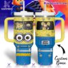 Minions On Bus Personalized 40oz Tumbler With Handle