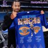 New York Knicks Jalen Brunson, Julius Randle, Isaiah Hartenstein, Rj Barrett, Donte Divincenzo, Immanuel Quickley Signatures Shirt